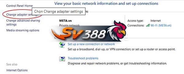 đổi DNS trên máy tính windows 10 vào sv388 không bị chặn 3